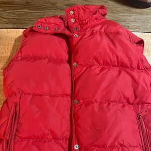 Red puffy vest size S/M